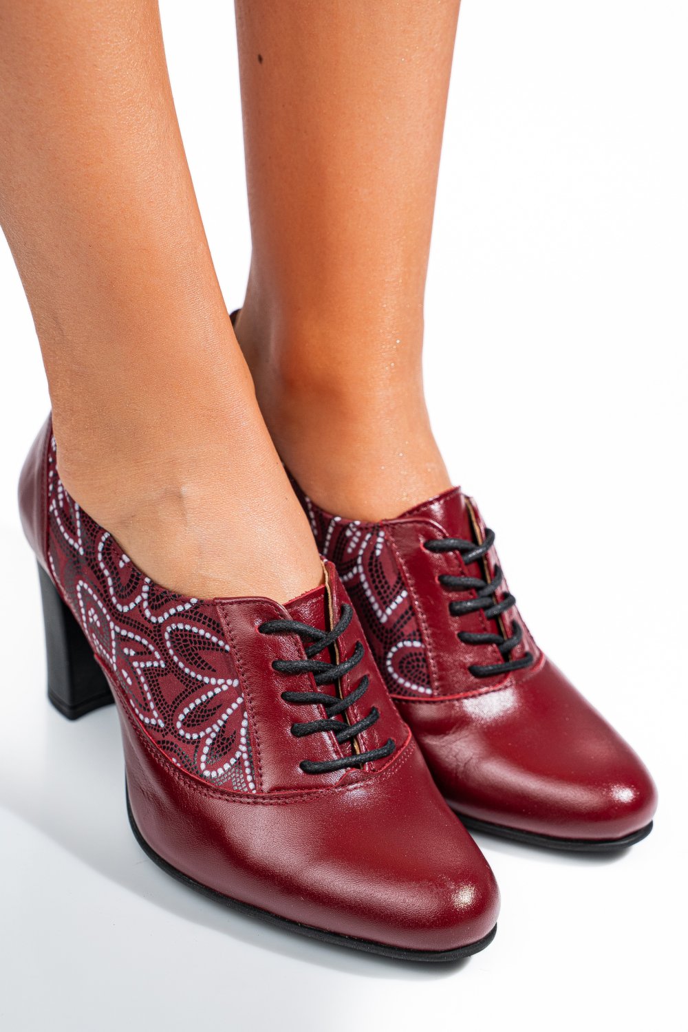 PANTOFI VISINII PIELE NATURALA 1PC717-II