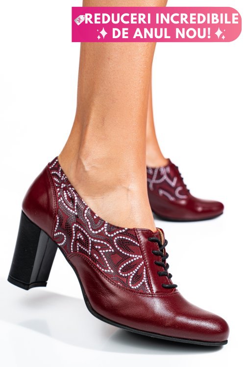 Pantofi visinii piele naturala 1pc717-ii