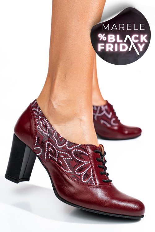 Pantofi visinii piele naturala 1pc717-ii