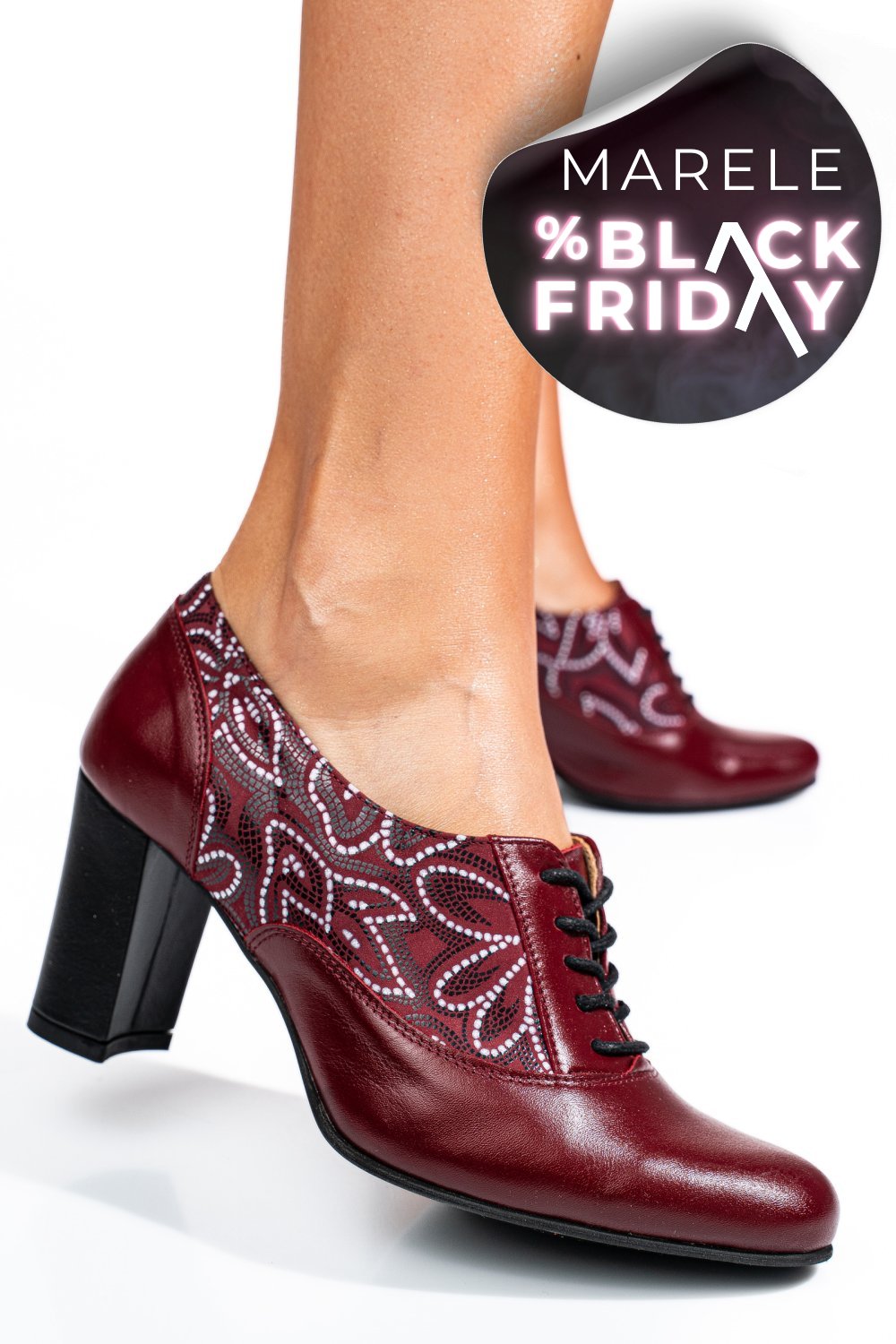 PANTOFI VISINII PIELE NATURALA 1PC717-II