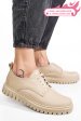 Pantofi bej piele naturala dw23-i1139
