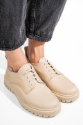 PANTOFI BEJ PIELE NATURALA DW23-I1139