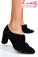 Pantofi negri piele naturala intoarsa 3pc707