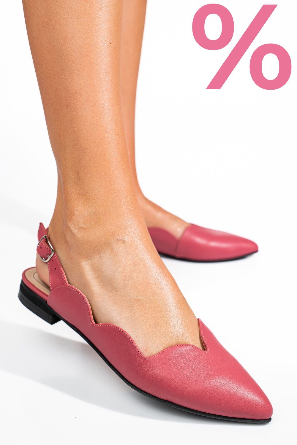 BALERINI ROZ PIELE NATURALA 3S7717