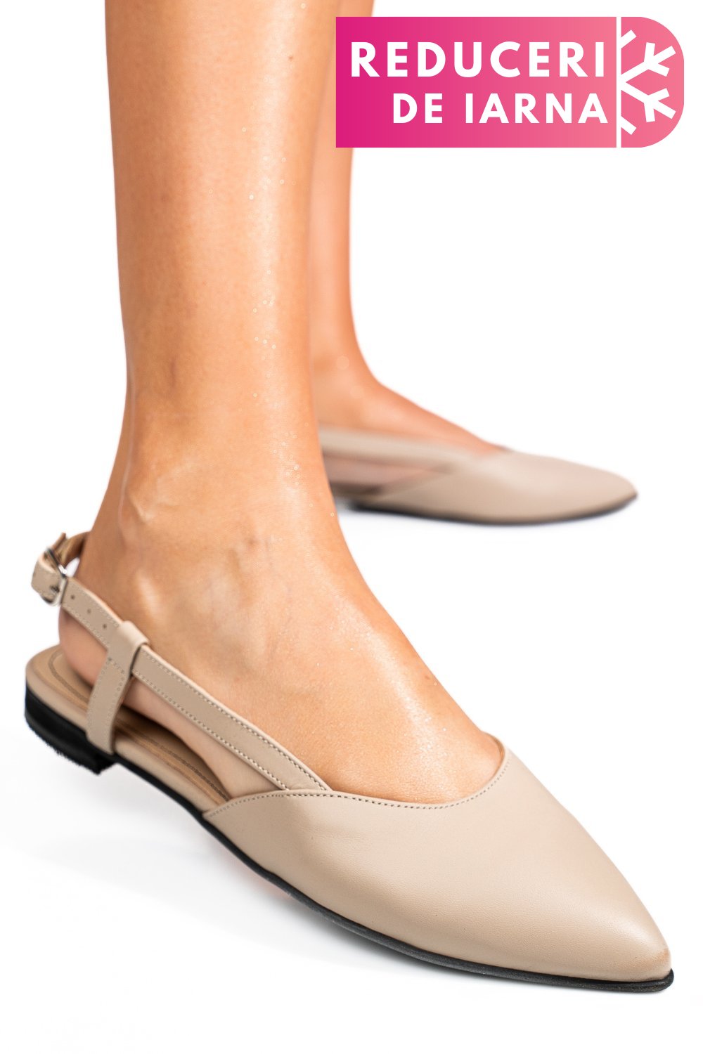 BALERINI BEJ PIELE NATURALA 3S7725-II