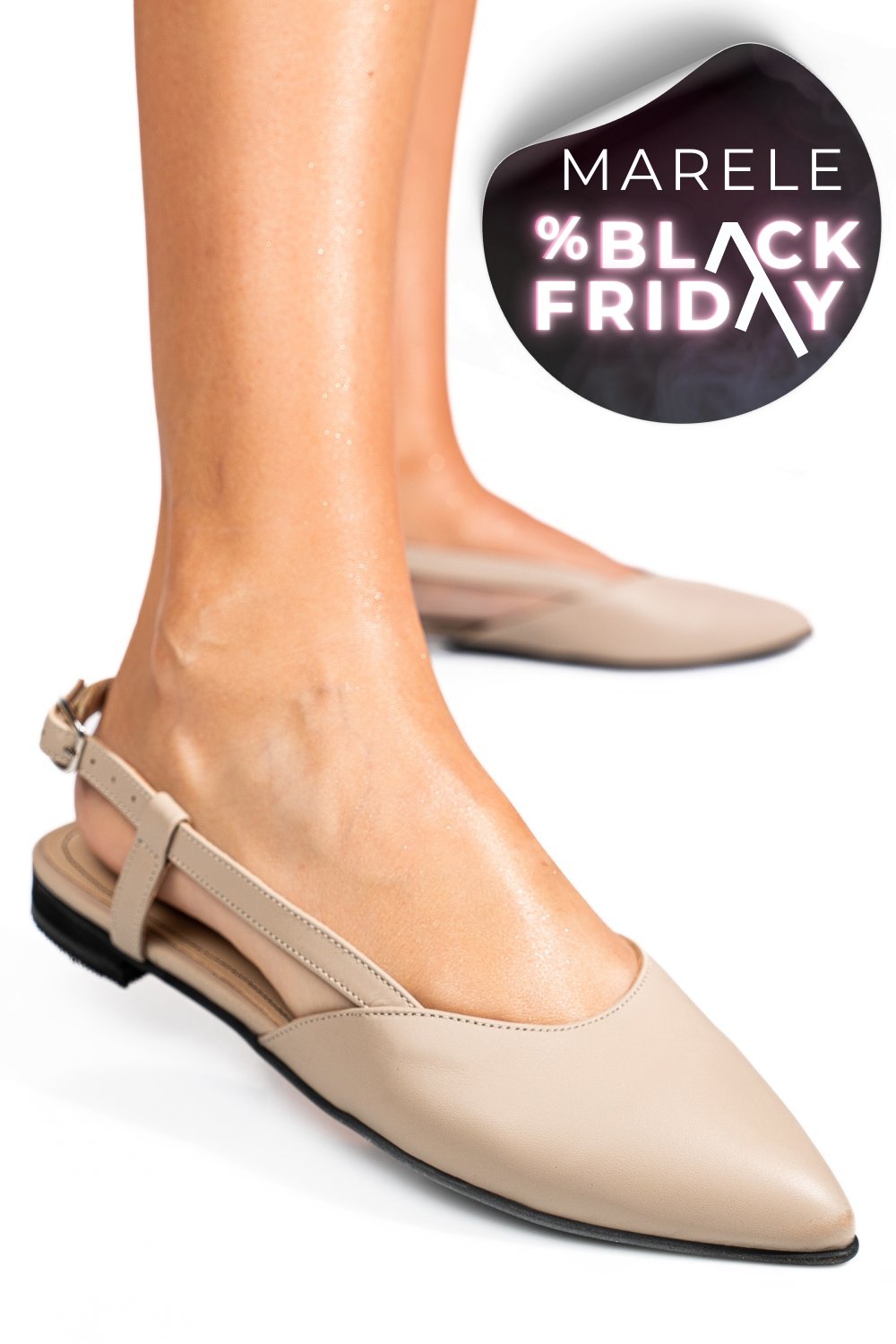 BALERINI BEJ PIELE NATURALA 3S7725-II