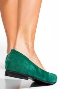 BALERINI VERZI PIELE NATURALA INTOARSA 3S7707