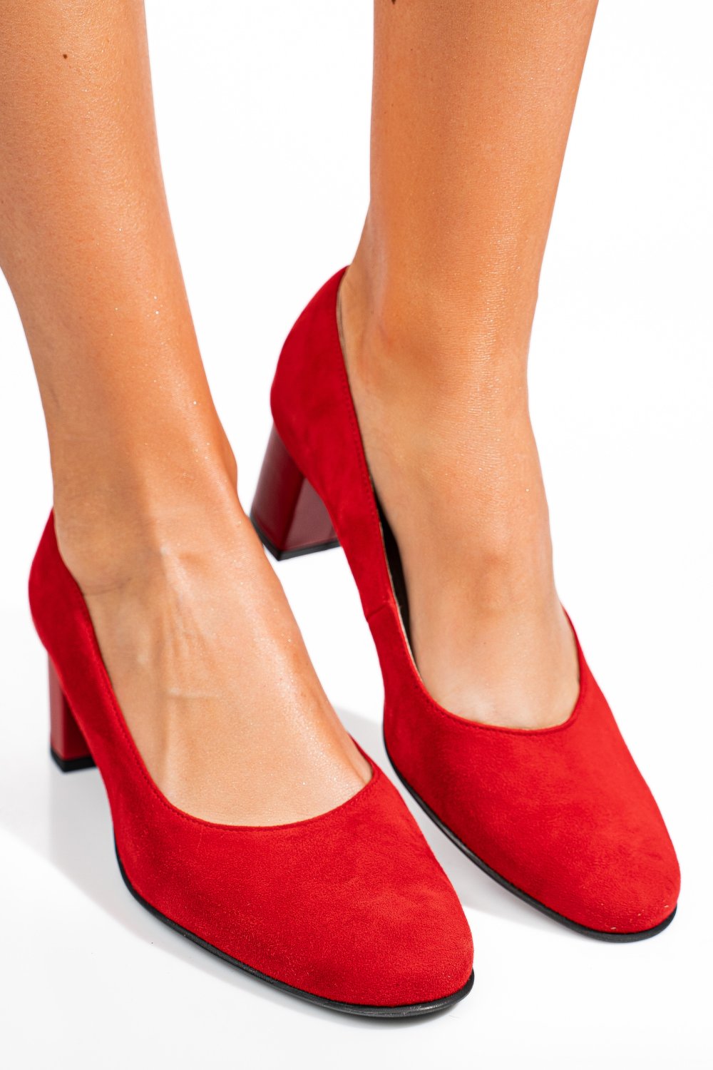 PANTOFI ROSII PIELE NATURALA INTOARSA 3S77475