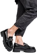 MOCASINI NEGRI PIELE ATURALA LACUITA 7S7733