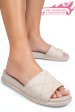 Papuci bej piele naturala apckd-0110