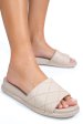 Papuci bej piele naturala apckd-0110