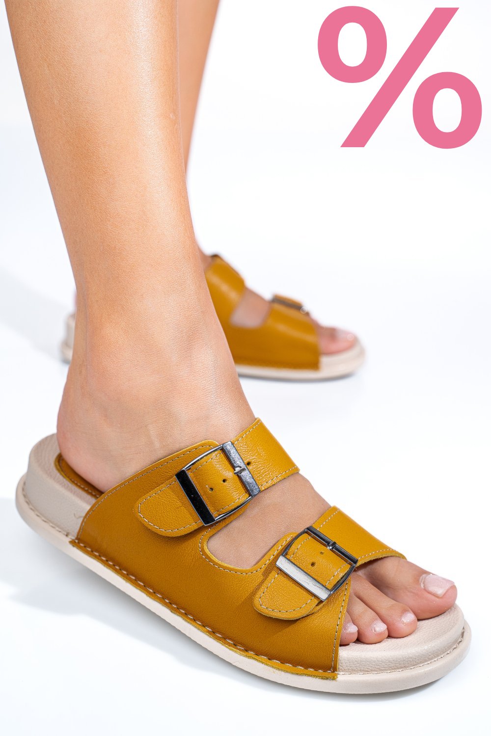 PAPUCI MUSTAR PIELE NATURALA APCKD-0100
