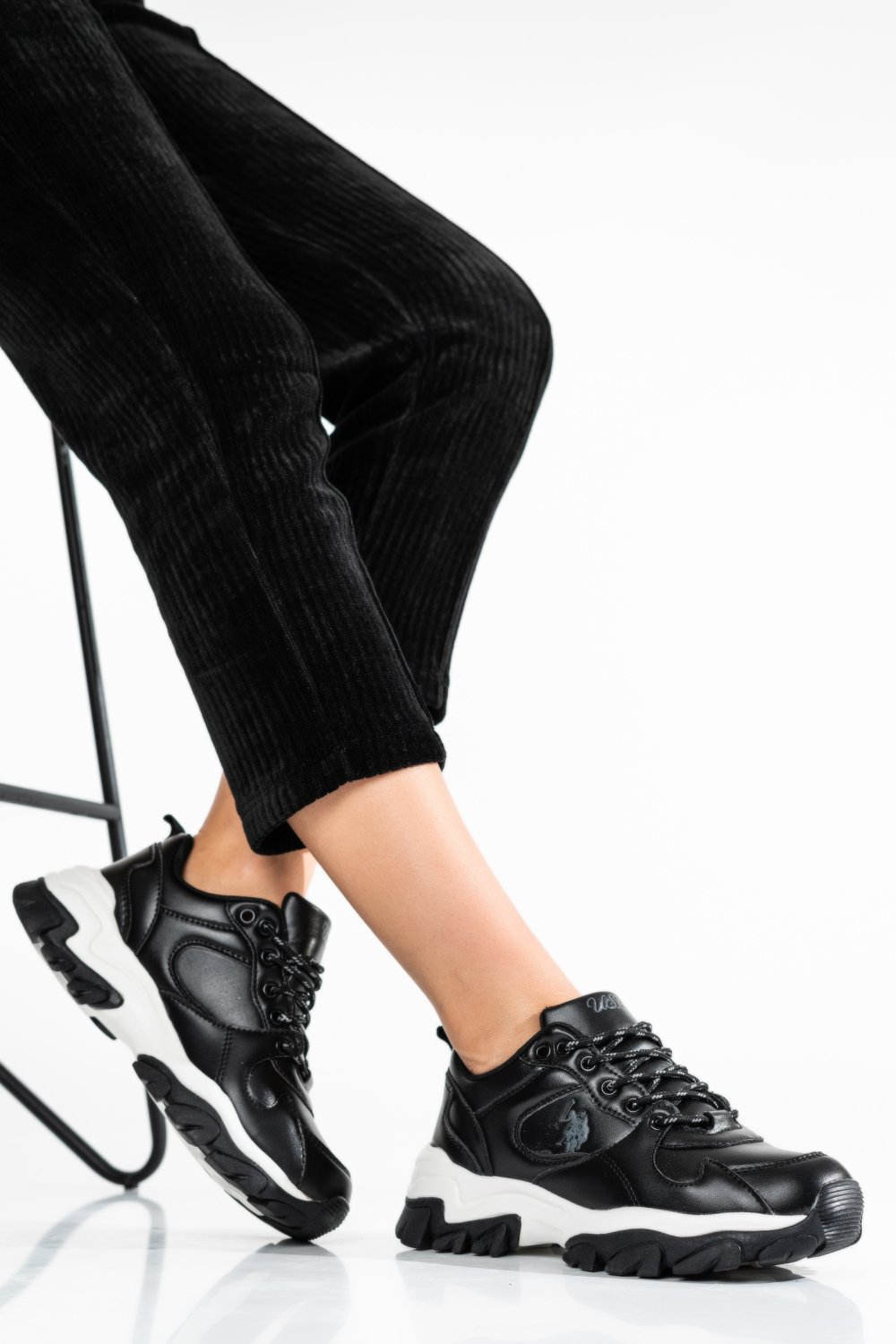 U.S. POLO ASSN, PANTOFI SPORT BLACK TRACKY