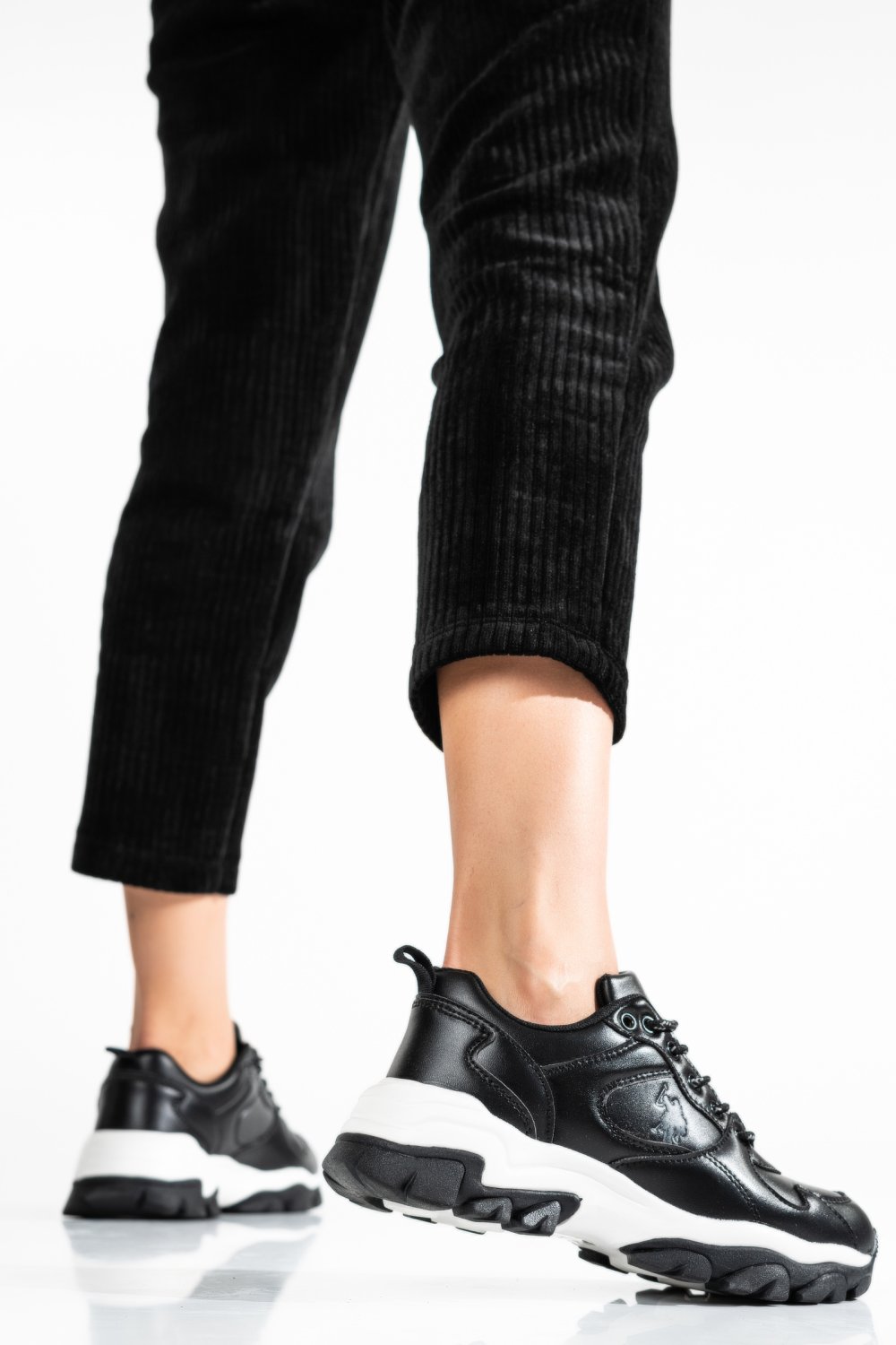 U.S. POLO ASSN, PANTOFI SPORT BLACK TRACKY