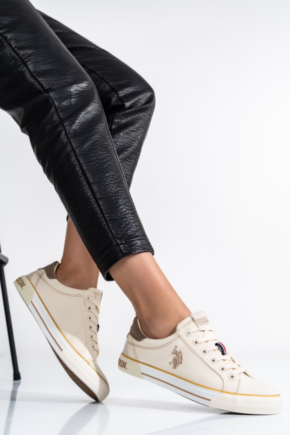 U.S. POLO ASSN, PANTOFI SPORT BEIGE RACHEL