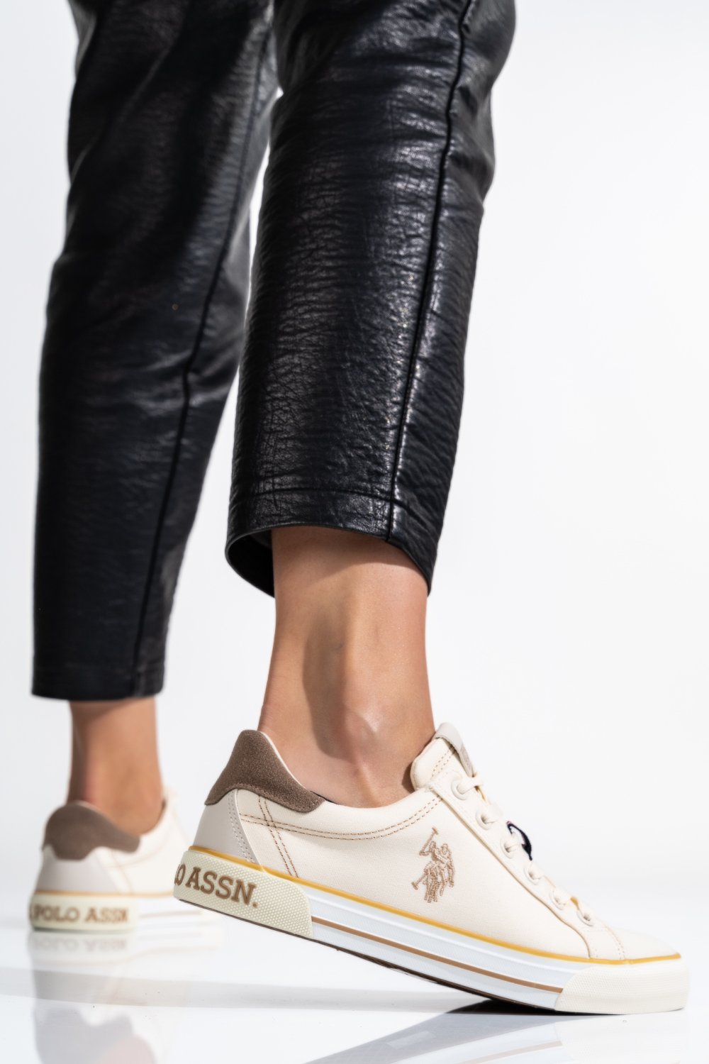 U.S. POLO ASSN, PANTOFI SPORT BEIGE RACHEL