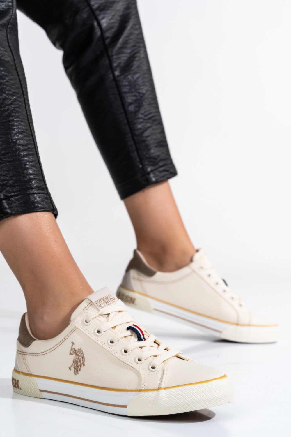 U.S. POLO ASSN, PANTOFI SPORT BEIGE RACHEL