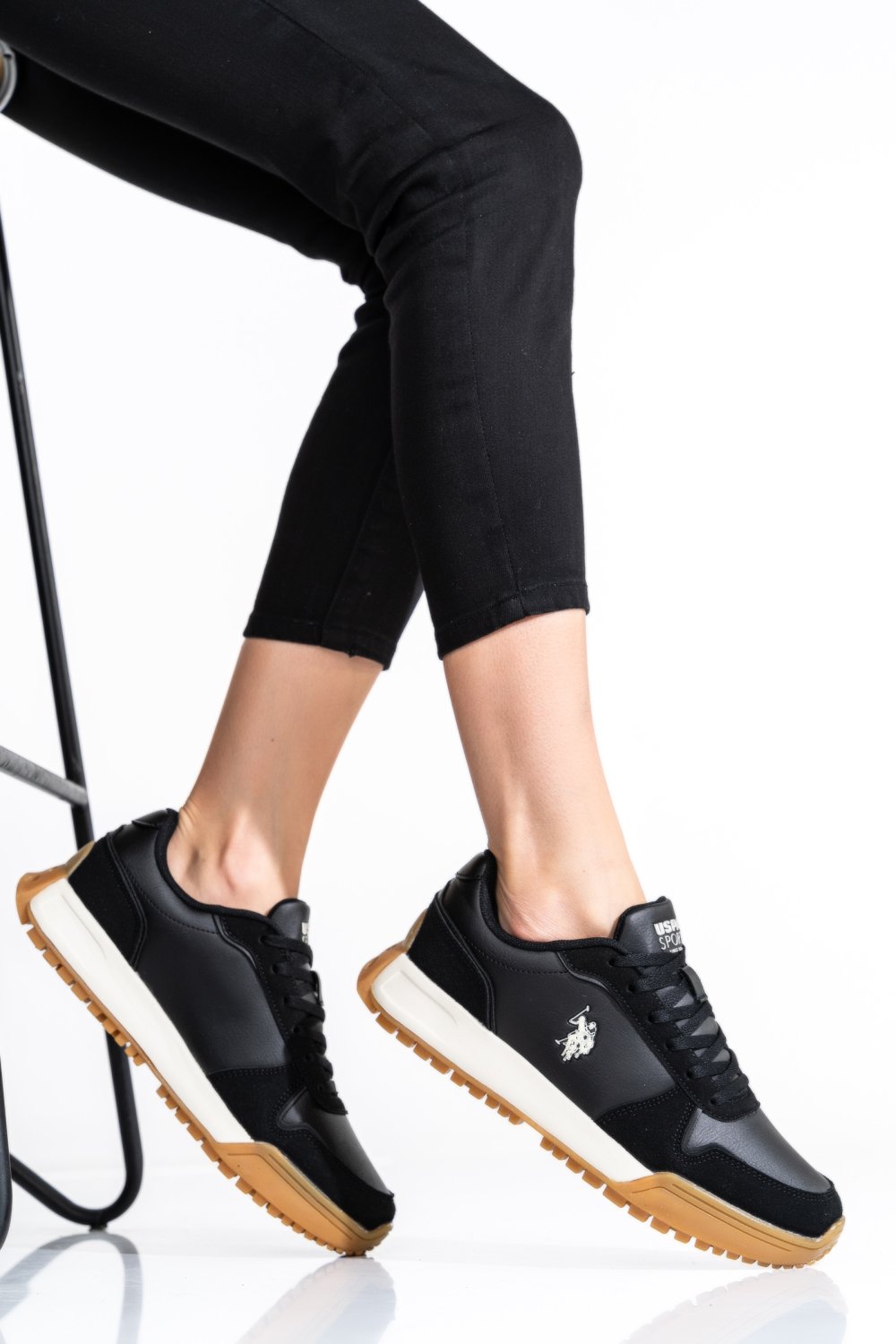 U.S. POLO ASSN, PANTOFI SPORT BLACK GWEN