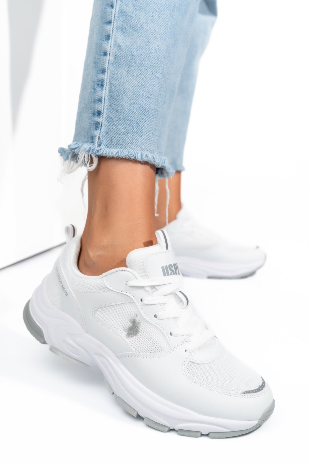 U.S. POLO ASSN, PANTOFI SPORT WHITE SORLEY