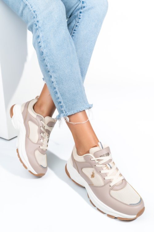 U.s. polo assn, pantofi sport beige sorley