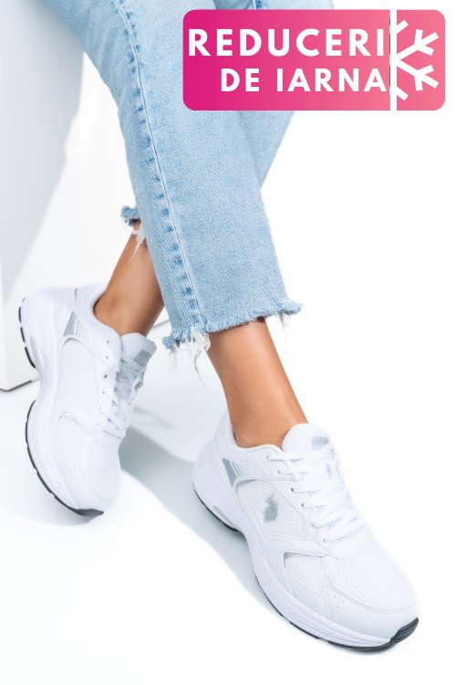 U.s. polo assn, pantofi sport white felix