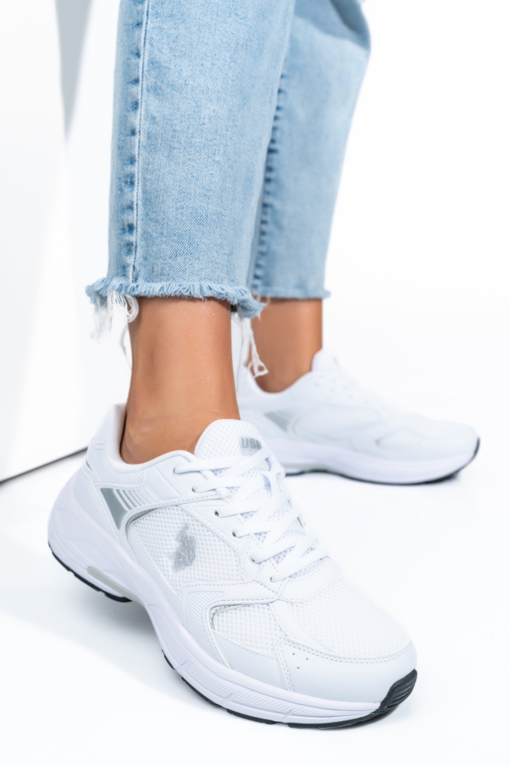 U.S. POLO ASSN, PANTOFI SPORT WHITE FELIX