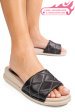 Papuci negri piele naturala apckd-0110