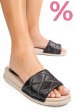 Papuci negri piele naturala apckd-0110