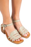 SANDALE VERZI PIELE NATURALA APCKD3535