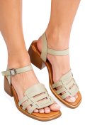 SANDALE VERZI PIELE NATURALA APCKD3535