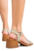 SANDALE VERZI PIELE NATURALA APCKD3535