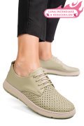 PANTOFI VERZI PIELE NATURALA APCKD030