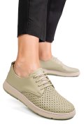 PANTOFI VERZI PIELE NATURALA APCKD030