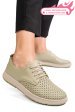 Pantofi verzi piele naturala apckd030