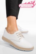 PANTOFI ALBI PIELE NATURALA APCKD070