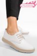 Pantofi albi piele naturala apckd070