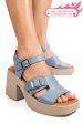 Sandale albastre piele naturala apckd7055