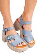 SANDALE ALBASTRE PIELE NATURALA APCKD7055