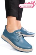 PANTOFI ALBASTRI PIELE NATURALA APCKD070