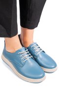 PANTOFI ALBASTRI PIELE NATURALA APCKD070