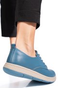 PANTOFI ALBASTRI PIELE NATURALA APCKD070