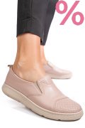 PANTOFI ROZ PIELE NATURALA APCKD090