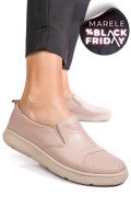 PANTOFI ROZ PIELE NATURALA APCKD090