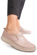 Pantofi roz piele naturala apckd090
