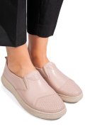 PANTOFI ROZ PIELE NATURALA APCKD090