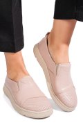 PANTOFI ROZ PIELE NATURALA APCKD090