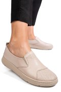 PANTOFI BEJ PIELE NATURALA APCKD090