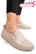 Pantofi bej piele naturala apckd090