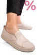 Pantofi bej piele naturala apckd090