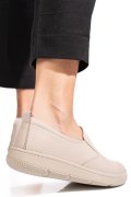 PANTOFI BEJ PIELE NATURALA APCKD090